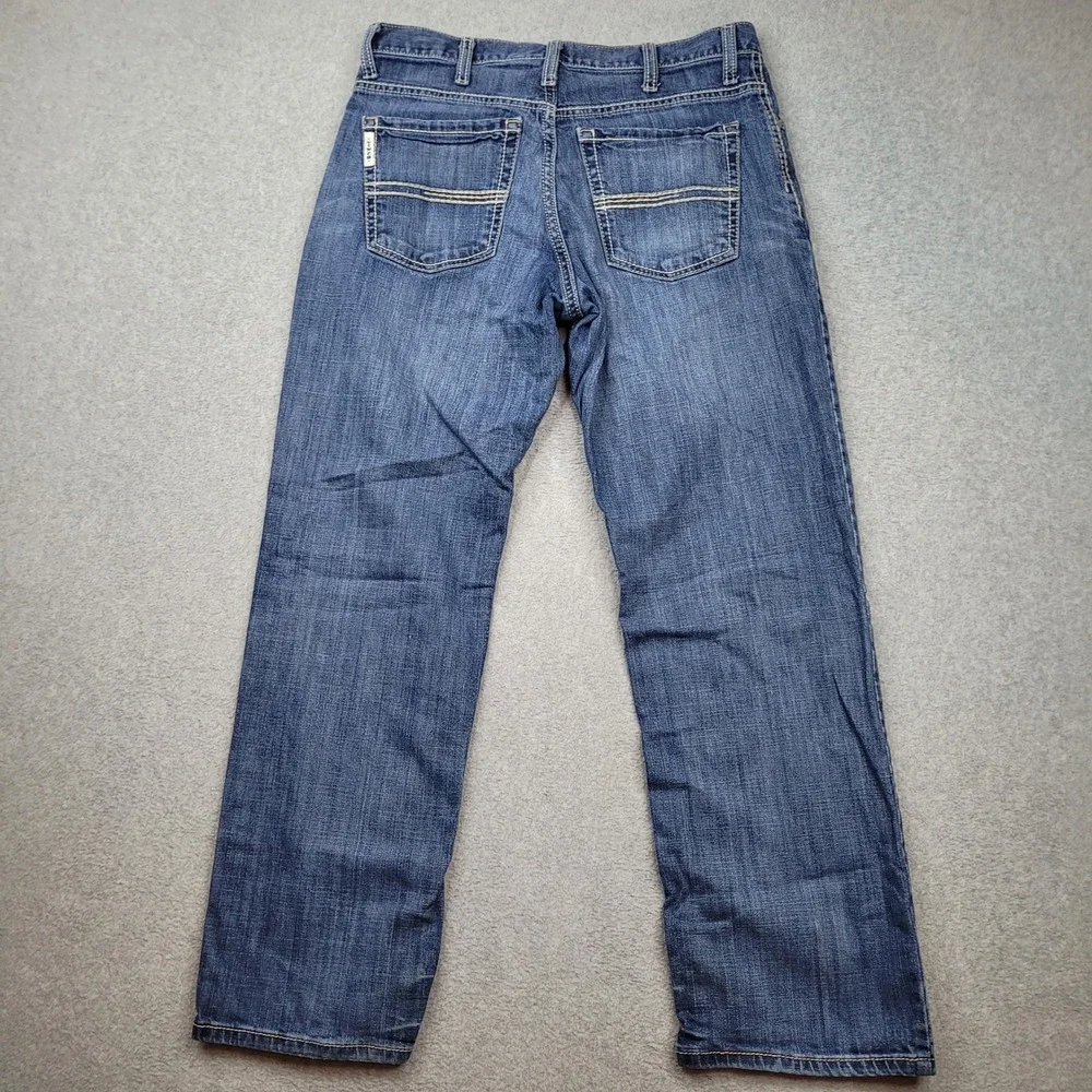 Cinch Jeans Mens 32x30 Blue Denim Straight Leg Western Workwear MB63734 001